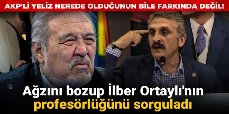 AKP'li Yeliz nerede olduğunun bile farkında değil! Ağzını bozup İlber Ortaylı'nın profesörlüğünü sorguladı