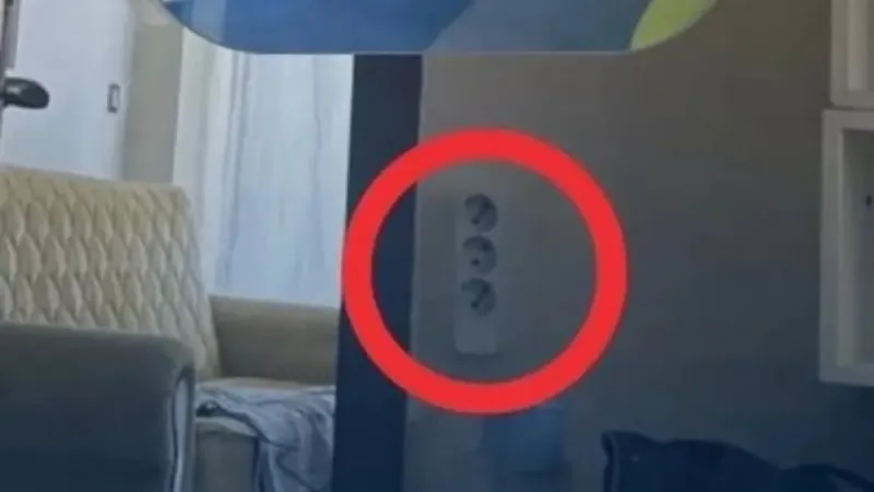 Denizli’de günlük kiralık evde priz içinde gizli kamera bulundu!