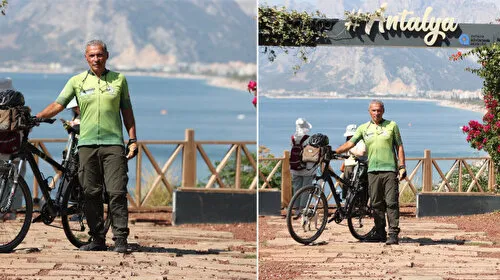 Dünya turu hayaline pedal çevirerek 29 ülkeyi bisikletle gezdi