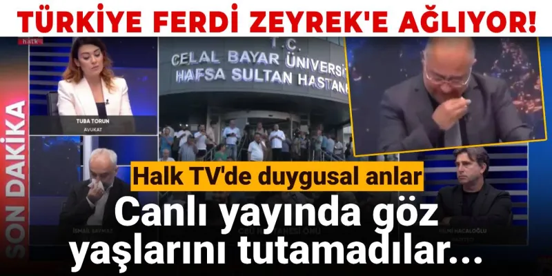 Halk TV'de duygusal anlar! Canlı yayında göz yaşlarını tutamadılar...
