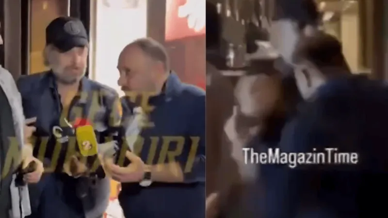 Magazin muhabiri Nejat İşler'e kafa attı!