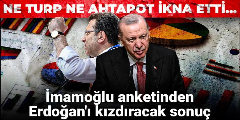Ne turp ne ahtapot ikna etti... İmamoğlu anketinden Erdoğan'ı kızdıracak sonuç