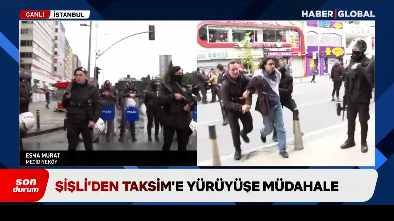Taksim'e Yürüyüşe Sert Müdahale! Şişli'de Neler Yaşandı?