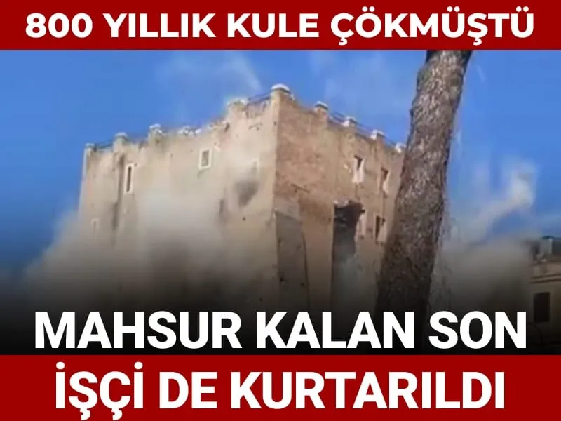 Roma'da Tarihi Kule Çöktü! İşçi Kurtarıldı mı? Son Dakika
