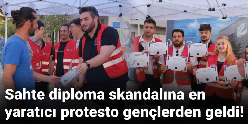 Sahte Diplomaya Gençlerden İnanılmaz Protesto! Şok Detaylar