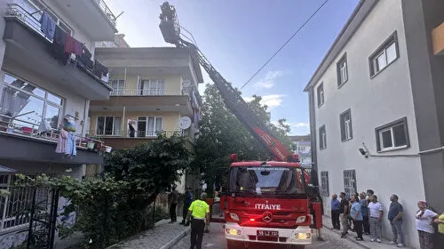 Samsun'da binada yangın çıktı: Dört kişi dumandan etkilendi
