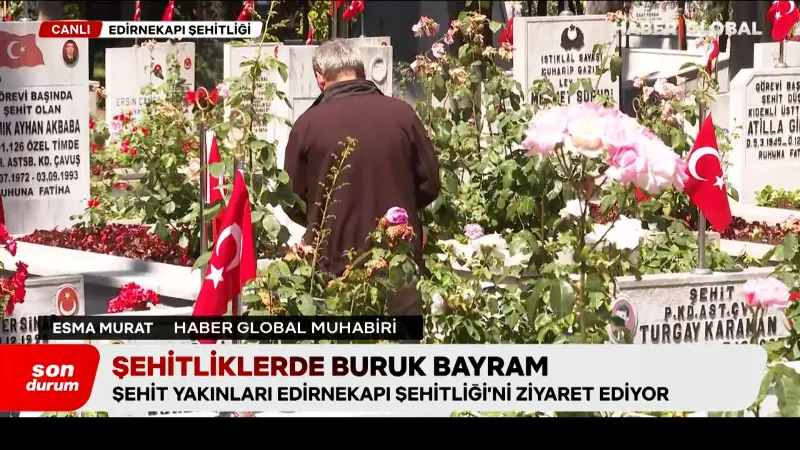 Şehit Aileleri Bayramda Gözyaşlarına Boğuldu! Edirnekapı'da Duygu Seli